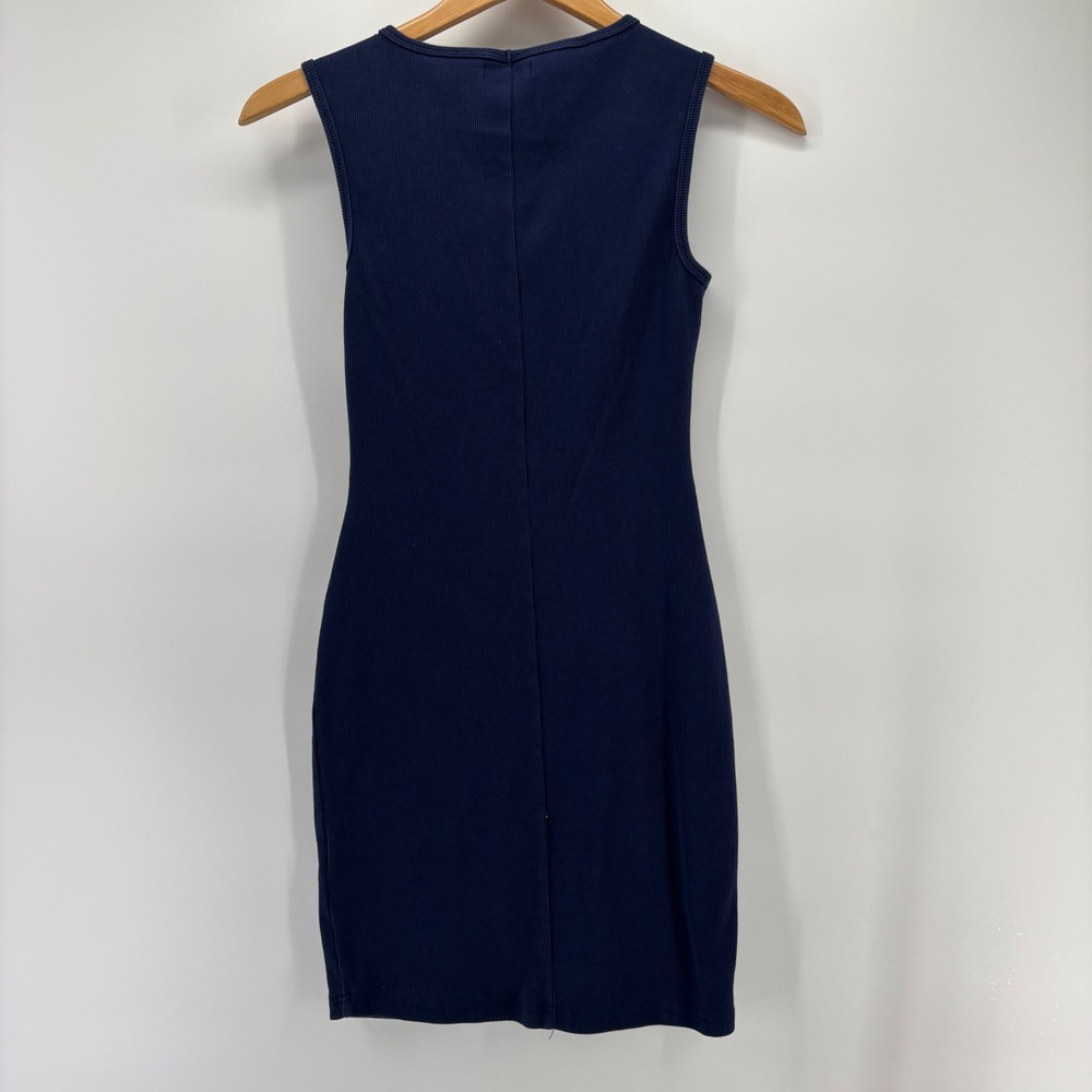 WEAR by Erin Andrews Dress Women XS Navy Denver Broncos Ribbed NFL Game Day - Picture 2 of 9